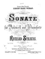 초판 악보의 표지