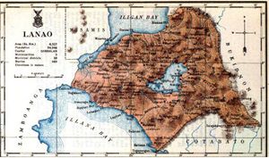 1918년 라나오 주 지도