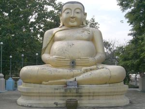 태국 전통의 카트야야나 조각상