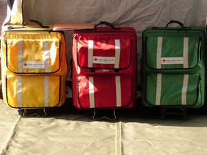 구마모토 적십자 병원의 재해 트리아지 세트