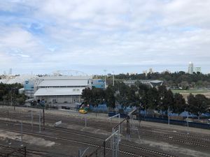 멜버른 크리켓 구장에서 바라본 멜버른 파크