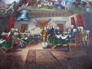 자유의 탄생 모자이크의 한 부분