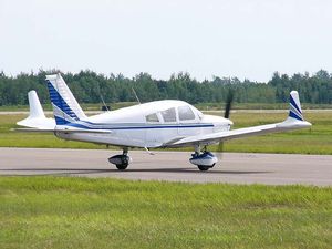 윙렛이 장착된 파이퍼 PA-28 체로키