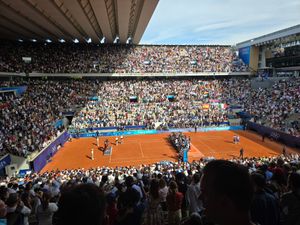 남자 단식 테니스 토너먼트 시상대