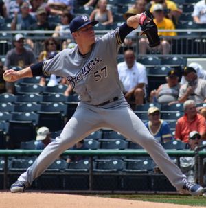 2018년 밀워키 브루어스 소속 앤더슨