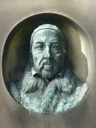 에든버러 그레이프라이어스 교회 묘지에 있는 뷰캐넌 기념비의 세부 모습