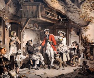 지그문트 프로이덴베르거의 "스위스 병사의 귀환", c. 1780