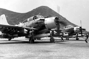 미군 전투기 더글러스 A-1 스카이레이더(Skyraider)