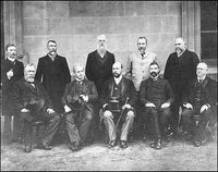 초대와 2대 호주 총리, 에드먼드 바턴과 앨프레드 디킨(1901년 내각)