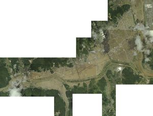 구라시키시 마비 지구의 호우 피해 (항공 촬영, 7월 9일)