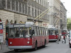 헝가리 부다페스트의 ZiU-9 트롤리버스 (2013년 퇴역)