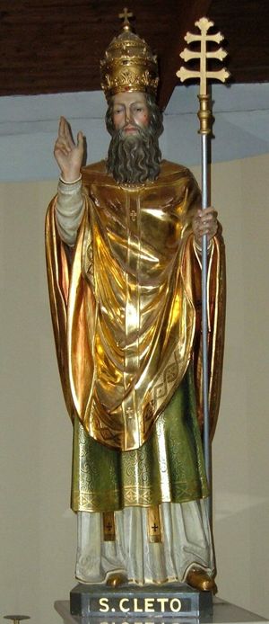 교황 아나클레토의 조각상, 로마 산 클레토 성당