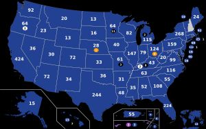 지역별 각 후보별 획득 대의원 수조 바이든딘 필립스제이슨 팔머뽑을 후보 없음미정