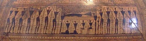 디필론 암포라 (부분), 기원전 8세기, 국립 고고학 박물관, 아테네.