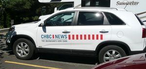 이전에 E!에서 운영했던 CHBC 뉴스 차량