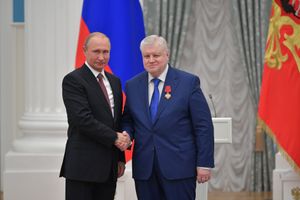 2018년 6월 27일 블라디미르 푸틴과 미로노프