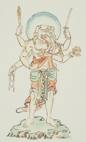 육비 단신 성천(고야산 신베츠쇼 엔츠지본 『도상초』에서)