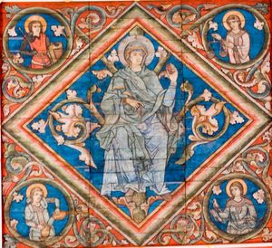 성 미카엘 성당 천장의 성모 마리아