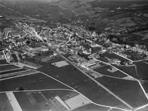발터 미텔홀저가 고도 600m 상공에서 촬영한 항공 사진(1919년)