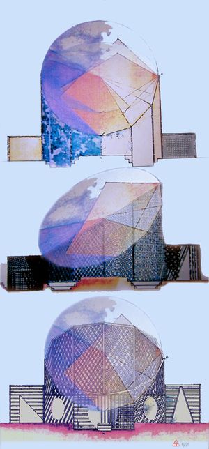 장-막스 알베르의 Calmoduline Monument, 1991