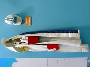 해군 모자와 코트