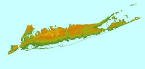 대서양과 롱아일랜드 해협에 접한 롱아일랜드 및 뉴욕시 일부에는 약 1,100만 명이 거주하고 있다.