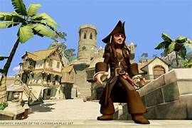 2013년 토이즈-투-라이프 비디오 게임 디즈니 인피니티의 캐리비안의 해적 캠페인에 등장하는 잭 스패로