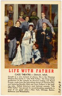 도로시 기시의 라이프 위드 파더 엽서