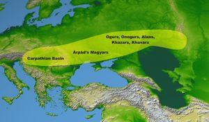 9~10세기의 로바쉬 문자 사용 지역