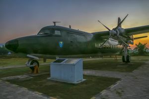 요그야카르타 디르간타라 만달라 박물관에 있는 인도네시아 공군 소속 F27-400M