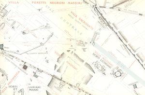 에스퀼린의 라쿠스 오르페이 종착역, 란치아니 지도 24, 1901