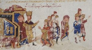 미하일 5세가 조에 포르피로게니타를 수도원으로 유배 보내다.