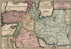 1705년 지도에 나타난 페르도스의 이름("Thun")