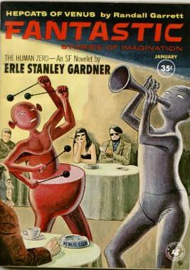 개릿의 소설 "Hepcats of Venus"는 1962년 1월호 Fantastic의 표지 이야기였다.