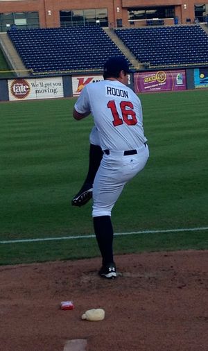 2013년 미국 야구 국가대표팀 시절의 로돈