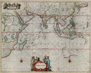 1616년 하르토흐(Hartog), 1622년 레윈(Leeuwin), 1627년 피터 나이츠(Pieter Nuyts)의 호주 남서부 탐험을 바탕으로, 1650년 요하네스 얀소니에스(Johannes Janssonius)가 출판한 지도