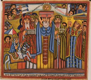 메넬리크 1세, 시온 타보트(계약의 궤)를 악숨으로 가져오다.