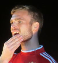 이탈리아에서 바이에른 뮌헨 훈련 캠프에 있는 키르히호프의 모습.