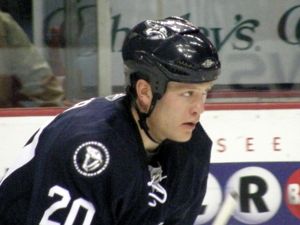 2010년 2월 내슈빌 프레데터스 소속의 서터