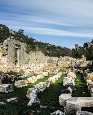 Beydağları 연안 국립공원에 있는 올림포스 유적