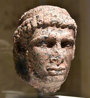 프톨레마이오스 10세의 두상, 이집트, 프톨레마이오스 시대, 기원전 2세기. 독일 노이에스 박물관