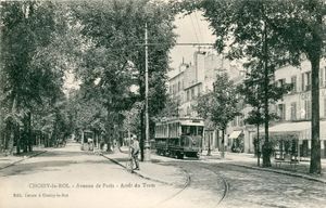 쇼아지 파리 대로를 달리는 트램, 1924년