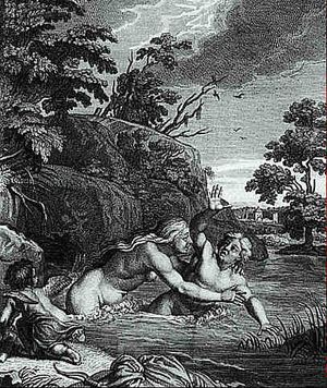 헤르마프로디토스를 덮치는 살마키스