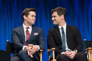 앤드루 래널스와 저스틴 바사가 2013년 PaleyFest에 참석