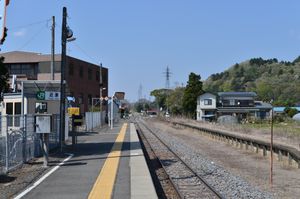 역 승강장 모습