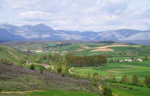 베가 데 리아코스와 레스펜다 데 라 페냐의 전경, 팔렌시아 주 북부