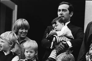 1978년 베르나르도와 함께 있는 크리스티나 공주와 호르헤 기예르모