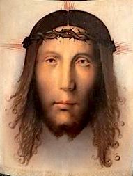 성녀 베로니카의 수건, 베르나르디노 자가넬리, c. 1500, 패널에 유채, 필라델피아 미술관