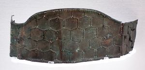 금동 귀갑문 관대 금구 잔결