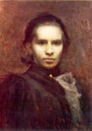 이반 트루시의 그림 "레샤 우크라인카의 초상"(1900년)